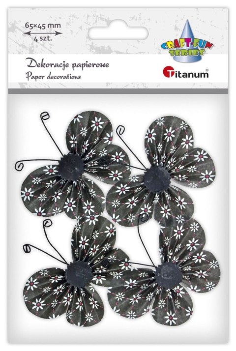 Ozdoba papierowa Titanum Craft-Fun Series motyle 3C (22YX0825-6B) Titanum Ozdoba papierowa Titanum Craft-Fun Series motyle 3C (22YX0825-6B) Titanum
