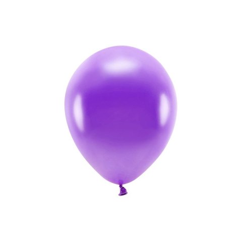 Balon gumowy Partydeco Metalizowane Eco Balloons fioletowy 260mm (ECO26M-014) Partydeco