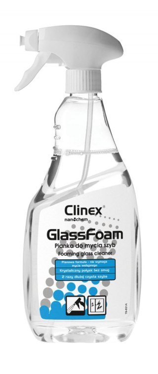 Pianka Clinex Glass Foam do mycia szyb 650 ml (77688) Clinex