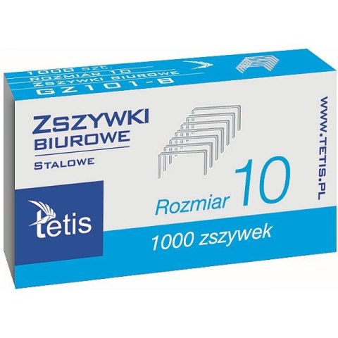 Zszywki 10 Tetis 10 1000 szt (GZ101-B) Tetis