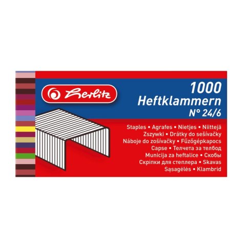 Zszywki 24/6 Herlitz 8760514 1000 szt (300000606) Herlitz