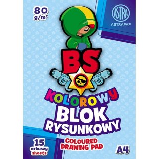 Blok rysunkowy Astra BS&RABBit ASTRAPAP A4 mix 80g 15k (106021003) Astra