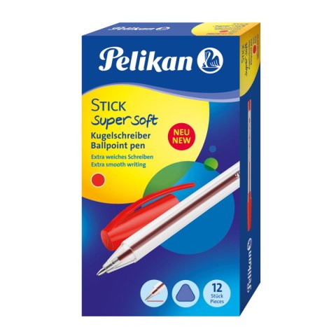 Długopis Pelikan super soft Stick czerwony 0,5mm (601474) Pelikan