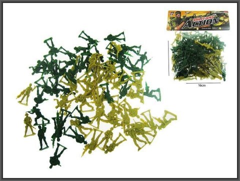 Figurka Hipo zestaw żołnierzyków 72szt. (HFZ01) Hipo