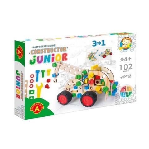 Gra edukacyjna Alexander CONSTRUCTOR JUNIOR 3X1 PULL TRUCK Mały konstruktor Alexander