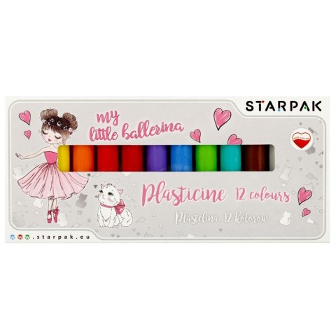 Plastelina Starpak 12 kol. Balerina mix (492058) Starpak Plastelina Starpak 12 kol. Balerina mix (492058) Starpak