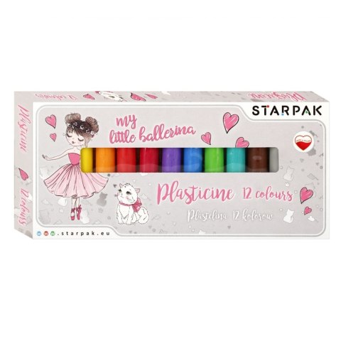 Plastelina Starpak 12 kol. Balerina mix (492058) Starpak Plastelina Starpak 12 kol. Balerina mix (492058) Starpak
