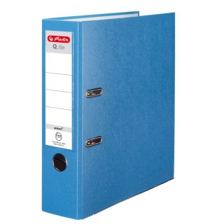 Segregator dźwigniowy Herlitz Q. file Standard 0011178936 A4 80mm niebieski jasny (300023548) Herlitz