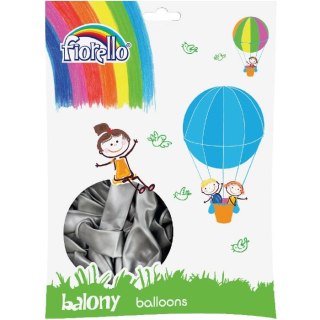 Balon gumowy Fiorello srebrny 12cal (170-2503) Fiorello