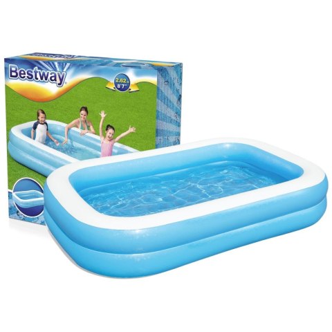 Basen Best Way dmuchany rodzinny 262 x 175 x 51 cm (54006/8137) Best Way Basen Best Way dmuchany rodzinny 262 x 175 x 51 cm (54006/8137) Best Way