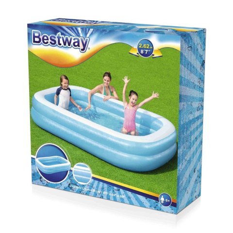 Basen Best Way dmuchany rodzinny 262 x 175 x 51 cm (54006/8137) Best Way Basen Best Way dmuchany rodzinny 262 x 175 x 51 cm (54006/8137) Best Way