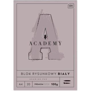 Blok rysunkowy ACADEMY A4 /20 100g A4 biały 100g 20k (5902277331700)