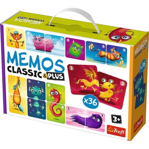 Gra pamięciowa Trefl Memos Classic & Plus, Cute Monsters (02273) Trefl Gra pamięciowa Trefl Memos Classic & Plus, Cute Monsters (02273) Trefl