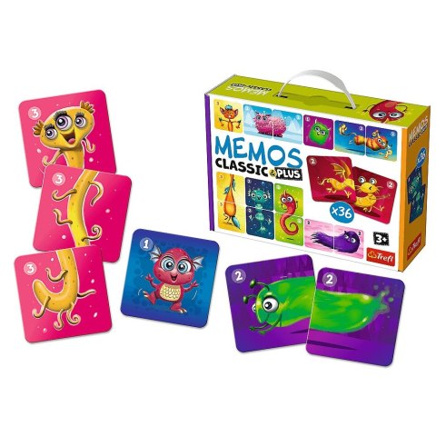 Gra pamięciowa Trefl Memos Classic & Plus, Cute Monsters (02273) Trefl Gra pamięciowa Trefl Memos Classic & Plus, Cute Monsters (02273) Trefl