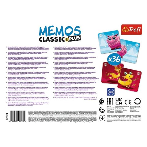 Gra pamięciowa Trefl Memos Classic & Plus, Cute Monsters (02273) Trefl Gra pamięciowa Trefl Memos Classic & Plus, Cute Monsters (02273) Trefl