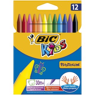 Kredki świecowe Bic Kids Plastidecor 12 kol 12 kol. (920299) Bic Kids