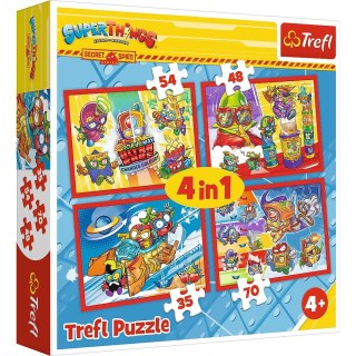 Puzzle Trefl Tajni Szpiedzy 4w1 el. (34376) Trefl