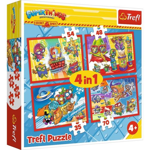 Puzzle Trefl Tajni Szpiedzy 4w1 el. (34376) Trefl Puzzle Trefl Tajni Szpiedzy 4w1 el. (34376) Trefl