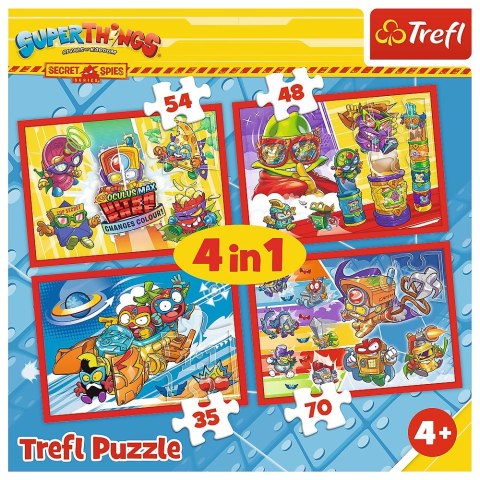 Puzzle Trefl Tajni Szpiedzy 4w1 el. (34376) Trefl Puzzle Trefl Tajni Szpiedzy 4w1 el. (34376) Trefl