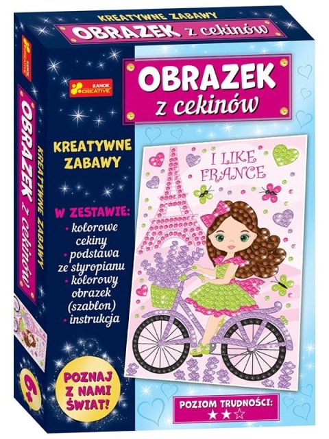 Zestaw kreatywny dla dzieci Ranok Creative Cekinowe obrazki Francja (9503007000) Ranok Creative