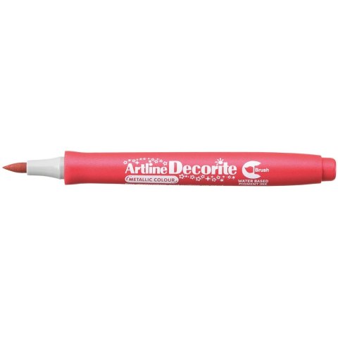 Marker specjalistyczny Artline czerwony metaliczny decorite, czerwony 1,0mm pędzelek końcówka (AR-035 2 8) Artline