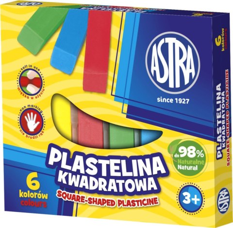 Plastelina Astra 6 kol. kwadratowa mix (83811908) Astra Plastelina Astra 6 kol. kwadratowa mix (83811908) Astra