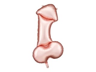 Balon foliowy Partydeco Penis, 55.5x112 cm, różowe złoto (FB221) Partydeco