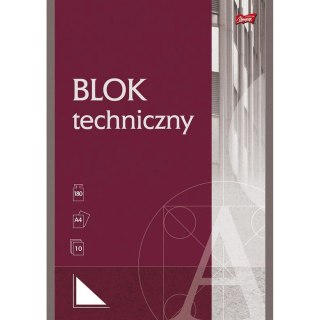 Blok techniczny St.Majewski A4 A4 biały 200g 10k St.Majewski