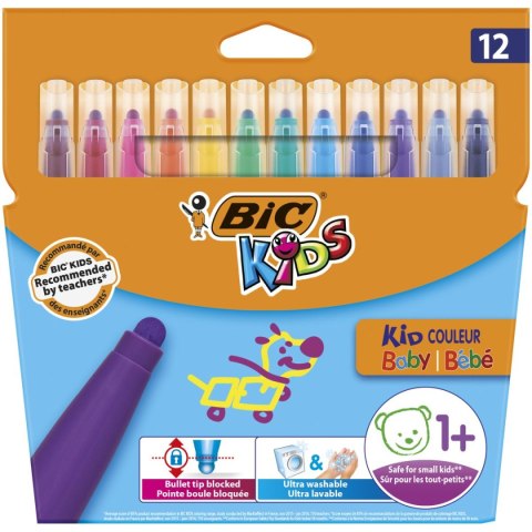 Flamaster Bic Kids Kid Couleur Baby 12 kol. (902080) Bic Kids