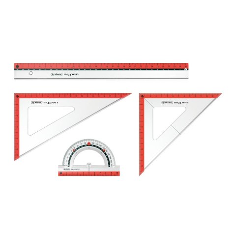 Komplet geometryczny Herlitz My Pen 4 el. (11368222) Herlitz