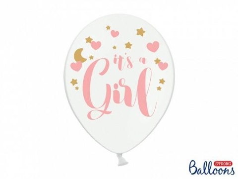 Balon gumowy Partydeco gumowy z nadrukiem Its a Girl różowo-złoty 30 cm/6 sztuk pastelowy 6 szt biały 300mm (SB14P-233-008-6) Partydeco Balon gumowy Partydeco gumowy z nadrukiem Its a Girl różowo-złoty 30 cm/6 sztuk pastelowy 6 szt biały 300mm (SB14P-233-008-6) Partydeco