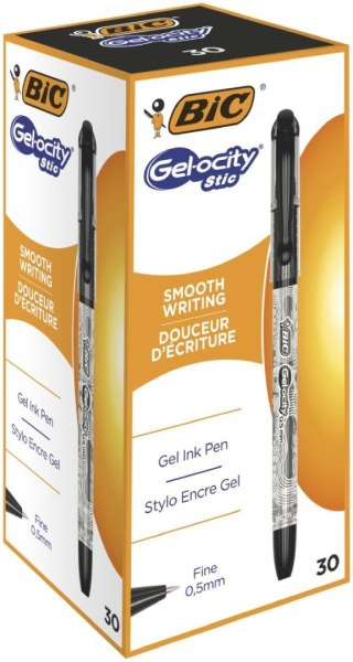 Długopis żelowy Bic GEL_OCITY czarny 0,5mm (1010266) Bic