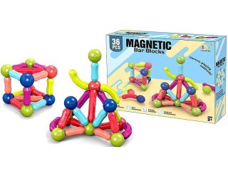 Klocki magnetyczne Adar 3D, 36 elem. (597501) Adar