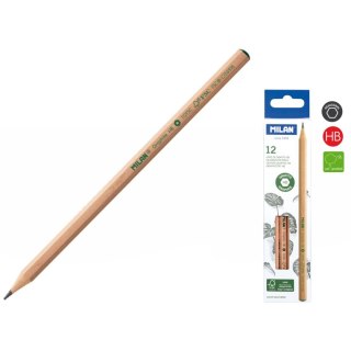 Ołówek Milan Natural HB (07121212FSC) Milan