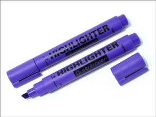 Zakreślacz Centropen Fluo fioletowy 10 sztuk, fioletowy 1-4,6mm (8852) Centropen