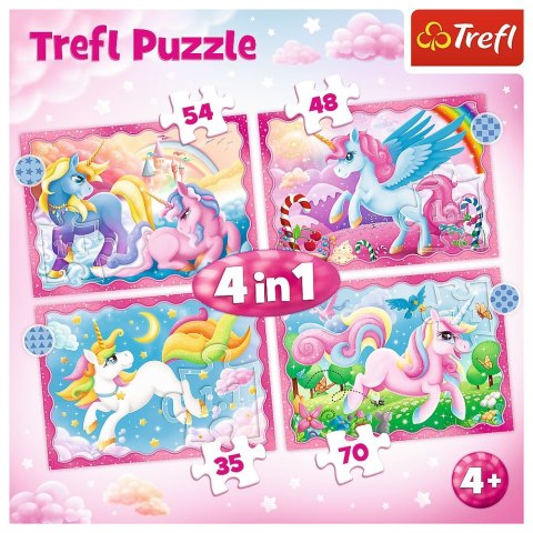 Puzzle Trefl 4w1 el. (34389) Trefl Puzzle Trefl 4w1 el. (34389) Trefl