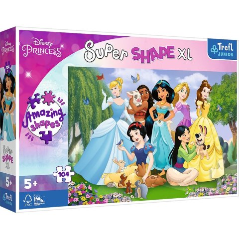 Puzzle Trefl Disney Princess XL Księżniczki w ogrodzie 104 el. (50019) Trefl Puzzle Trefl Disney Princess XL Księżniczki w ogrodzie 104 el. (50019) Trefl