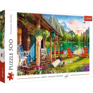 Puzzle Trefl Domek w górach 500 el. (37408) Trefl