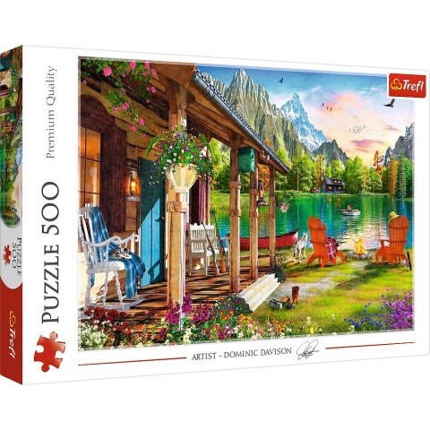 Puzzle Trefl Domek w górach 500 el. (37408) Trefl Puzzle Trefl Domek w górach 500 el. (37408) Trefl