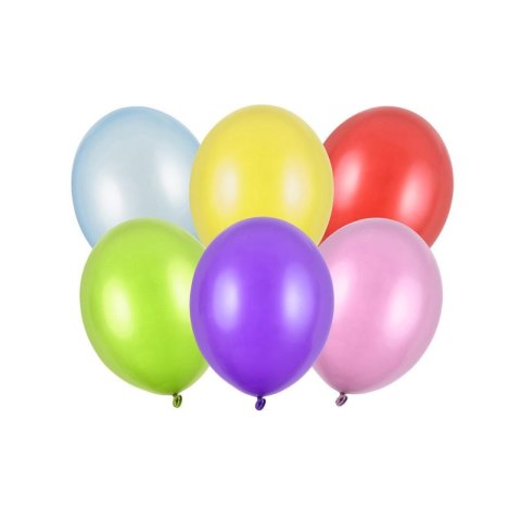 Balon gumowy Partydeco Party Deco BALONY STRONG METALLIC metalizowany 50 szt mix (SB12M-000/50) Partydeco