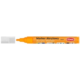 Marker specjalistyczny Toma akrylowy-pomarańczowy neonowy pomarańczowy 2,5mm okrągła końcówka (TO-402) Toma