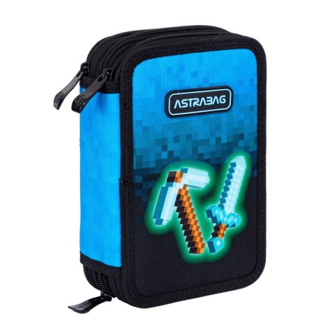 Piórnik Astra Astrabag Jumbo Blue Pixel (503024055) Astra