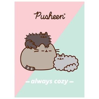 Zeszyt Unipap Pusheen A4 32k. 70g krata Unipap