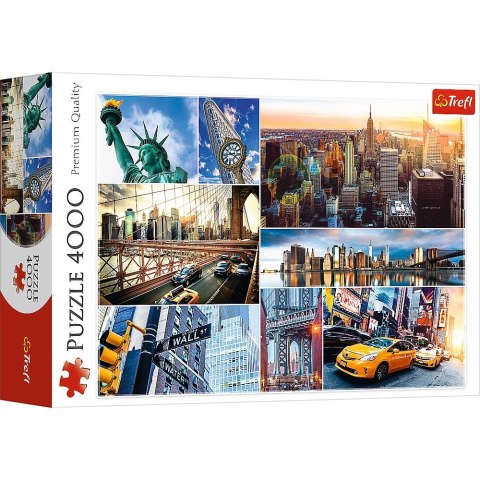 Puzzle Trefl nowy jork kolaż 4000 el. (45006) Trefl Puzzle Trefl nowy jork kolaż 4000 el. (45006) Trefl