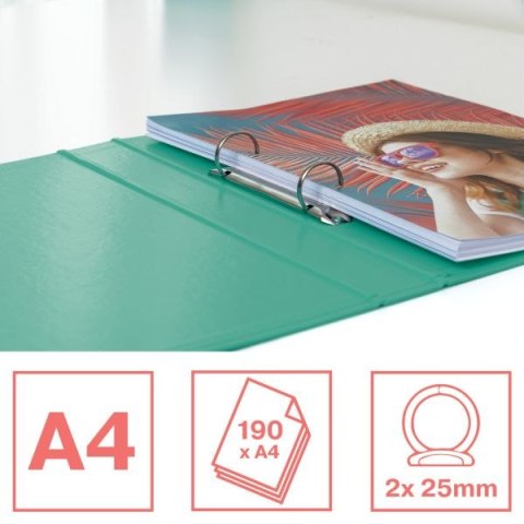 Segregator ringowy Esselte Colour Breeze A4 25mm zielony (626498) Esselte Segregator ringowy Esselte Colour Breeze A4 25mm zielony (626498) Esselte