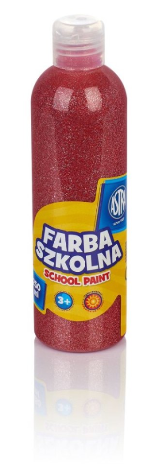 Farby plakatowe Astra szkolne kolor: czerwony 250ml 1 kolor. Astra