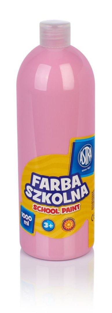 Farby plakatowe Astra szkolne kolor: różowy jasny 1000ml 1 kolor. Astra