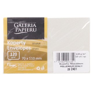 Koperta Galeria Papieru millenium biała [mm:] 70x110 (282401) 10 sztuk Galeria Papieru