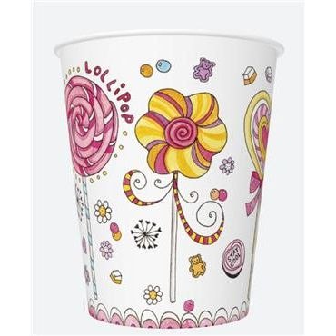Kubek jednorazowy Pol-mak daisy papier 250ml (01) Pol-mak