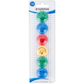 Magnes Starpak Emotki 2 mix śr. 30mm (378347) 6 sztuk Starpak